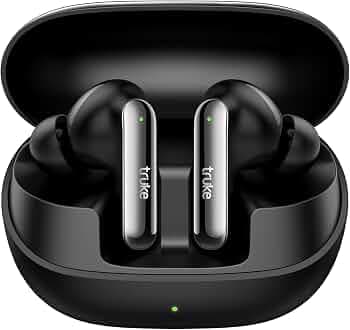 (Refurbished) Newly Launched truke Buds Clarity 5 True Wireless in Ear Earbuds, 6Mic Adv. ENC, 80H Playtime, 35ms Ultra-low latency, 13mm Titanium Dri...
