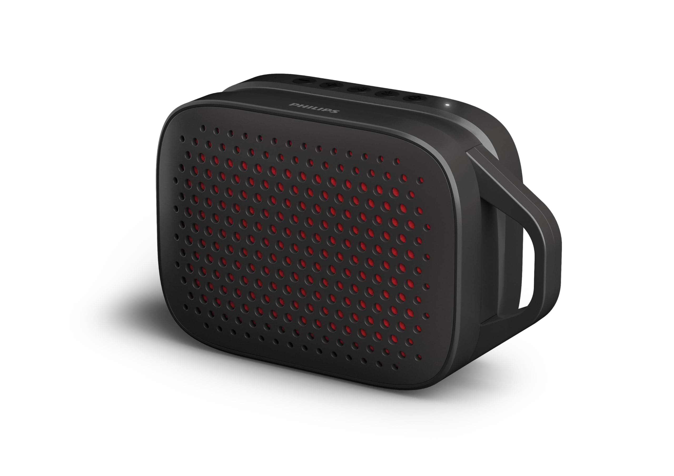 PHILIPS TAS1209 Wireless Portable Bluetooth Speaker with 5W Output, Punchy Bass with Radiator, Stereo Pairing, IPX4 Splash Resistant, Hands-Free Calls...