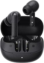 QCY HT05 Pro Hybrid ANC Wireless Earbuds | Globally Leading Brand | Sleek Leather-Finish Design | 6-mic, 45dB Hybrid ANC | 9 EQs, Smart App, 25H