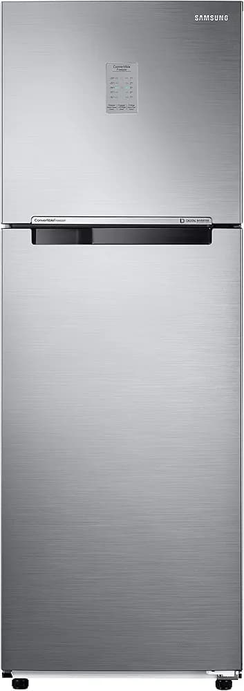 Samsung 256L 2 Star Inverter Frost-Free Convertible 3 In 1 Double Door Refrigerator (RT30C3732S8/HL,Elegant Inox 2023 Model)