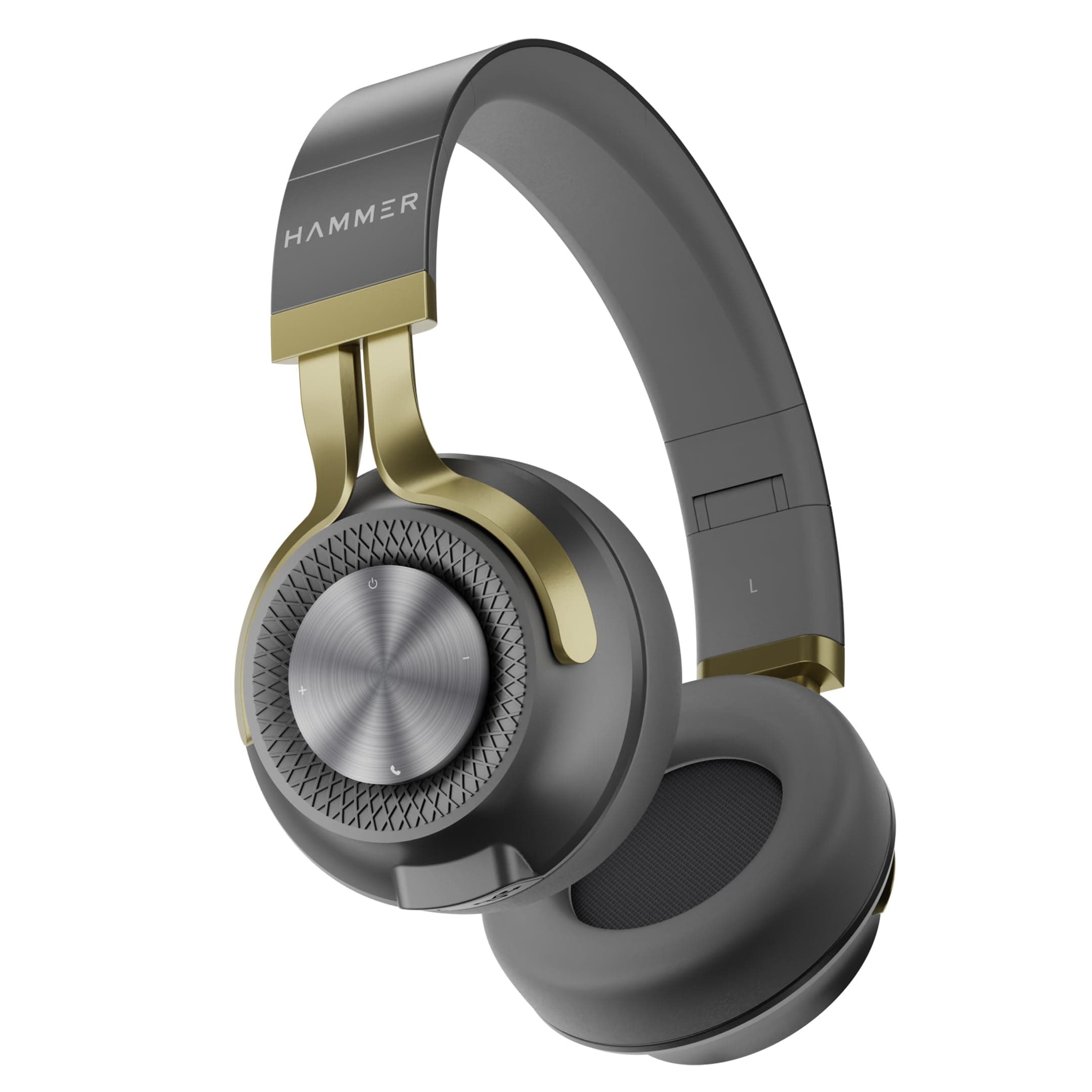 Hammer Bash 2.0 Over The Ear Wireless Bluetooth Headphones with Mic, Deep Bass, Foldable Headphones, Upto 8 Hours Playtime, Workout/Travel, Bluetooth 