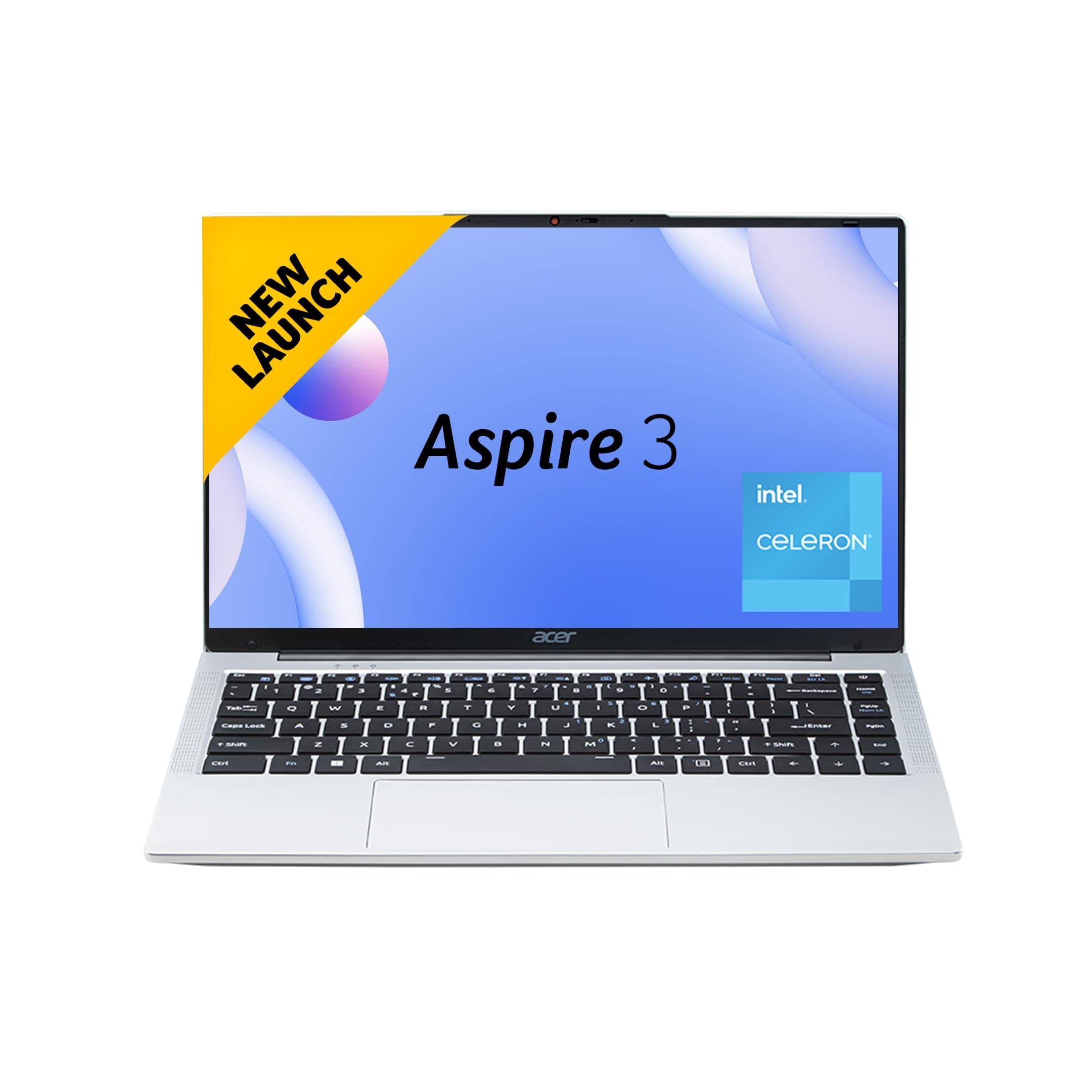 acer Aspire 3, Intel Core Celeron N4500, 12GB LPDDR4X RAM, 256GB SSD, HD, 15.6"/39.62cm, Windows 11 Home, Pure Silver, 1.5KG, A325-45, Thin and Light ...