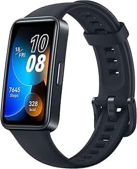 HUAWEI Band 8 Smartband, Ultra-Thin Design, 2 Weeks Long Duration, TruSleepTM 3.0, Quick Message responses, Compatible with iOS and Android- Midnight ...