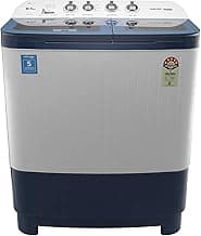 Voltas Beko 8.5 kg Semi-Automatic Top Loading Washing Machine, 2 Casette Filter (WTT85DBLG, Sky Blue)