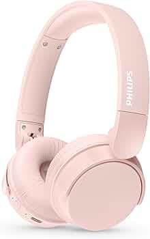 Philips Audio TAH4209PK/00 Bluetooth Headphone with Lightweight and Fodable Design, 32mm Neodynamic Drivers, 55H Playtime, USB Type-C Fast Charging, B...