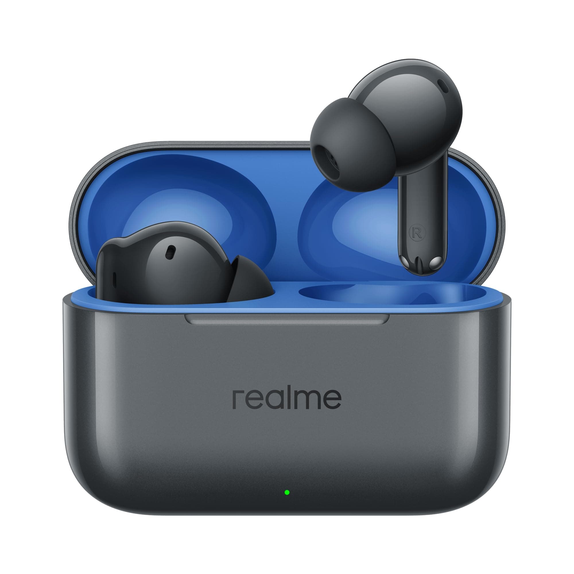 realme Buds T200 True Wireless Earbuds with Hi-Res Audio, 12.4mm Dynamic Bass Drivers, 32 dB ANC, Quad Mic, 45ms Latency, Upto 50 Hrs Playback, Fast C...