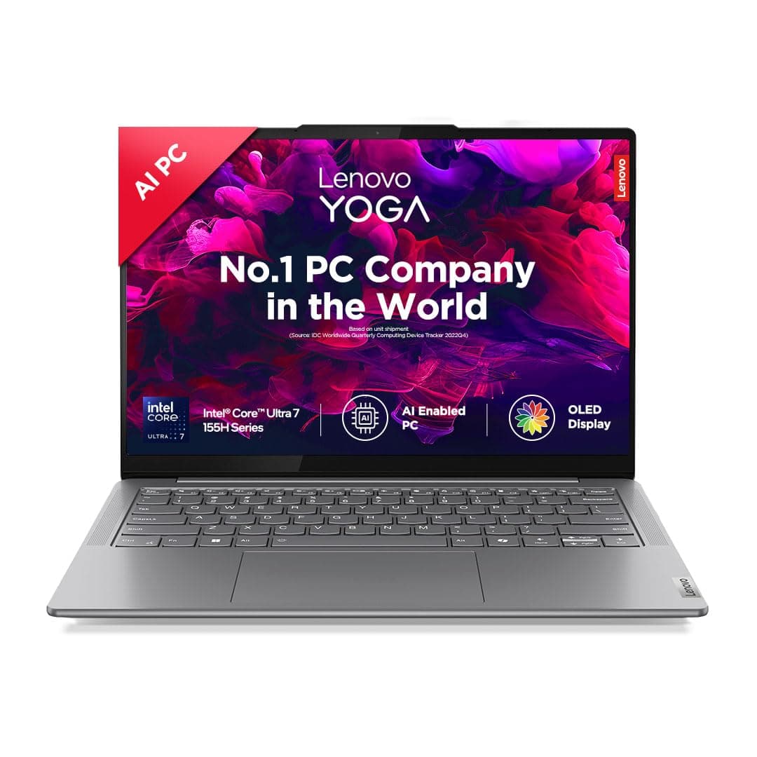 Lenovo Yoga Slim 7 AI Powered Intel Core Ultra 7 155H 14"(35.5cm) WUXGA-OLED 400Nits Laptop (32GB/1TB SSD/60Hz/100% DCI-P3/Backlit KB/Win11/Office 21/...