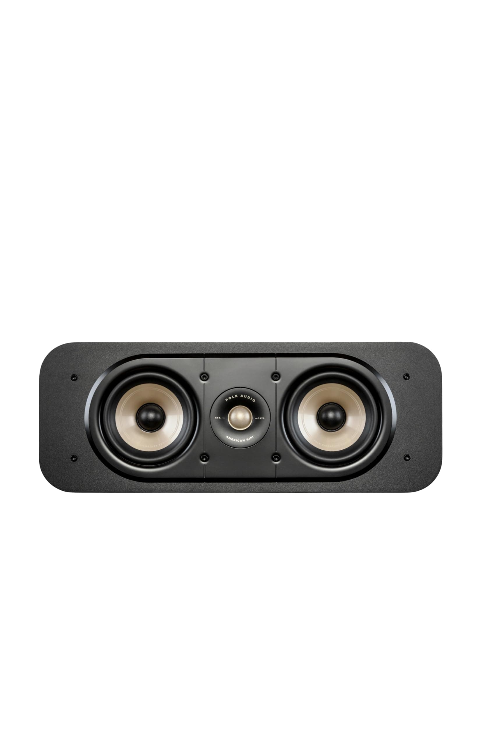 Polk Signature Elite ES30 Center Channel Speaker - Hi-Res Audio Certified and Dolby Atmos & DTS:X Compatible, 1" Tweeter & Two 5.25" Woofers, Dual Power Port for Effortless Bass, Stunning Black