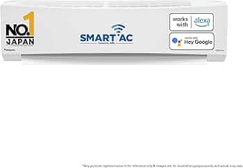 Panasonic 1 Ton 3 Star Wi-Fi Inverter Smart Split AC (Copper Condenser, 7 in 1 Convertible with True AI Mode, PM 0.1 Air Purification Filter, CS/CU-SU...