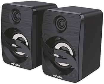 (Refurbished) Ant Esports GS150 Computer Speakers, 2.0CH PC Speakers, in-line Volume Control, 6W USB Powered Stereo Desktop Speakers with 3.5mm AUX fo...