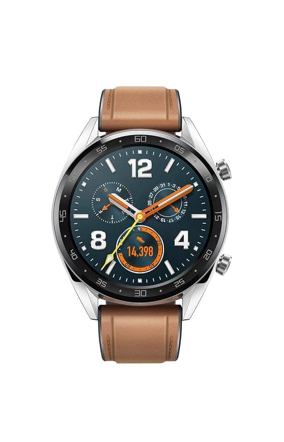 HUAWEI Watch GT Classic (Silver, 46mm, 2 Weeks Battery, Realtime Heartrate Monitor, GPS, Kirin A1, AMOLED Display, Smart Notifications, Clever Scienti