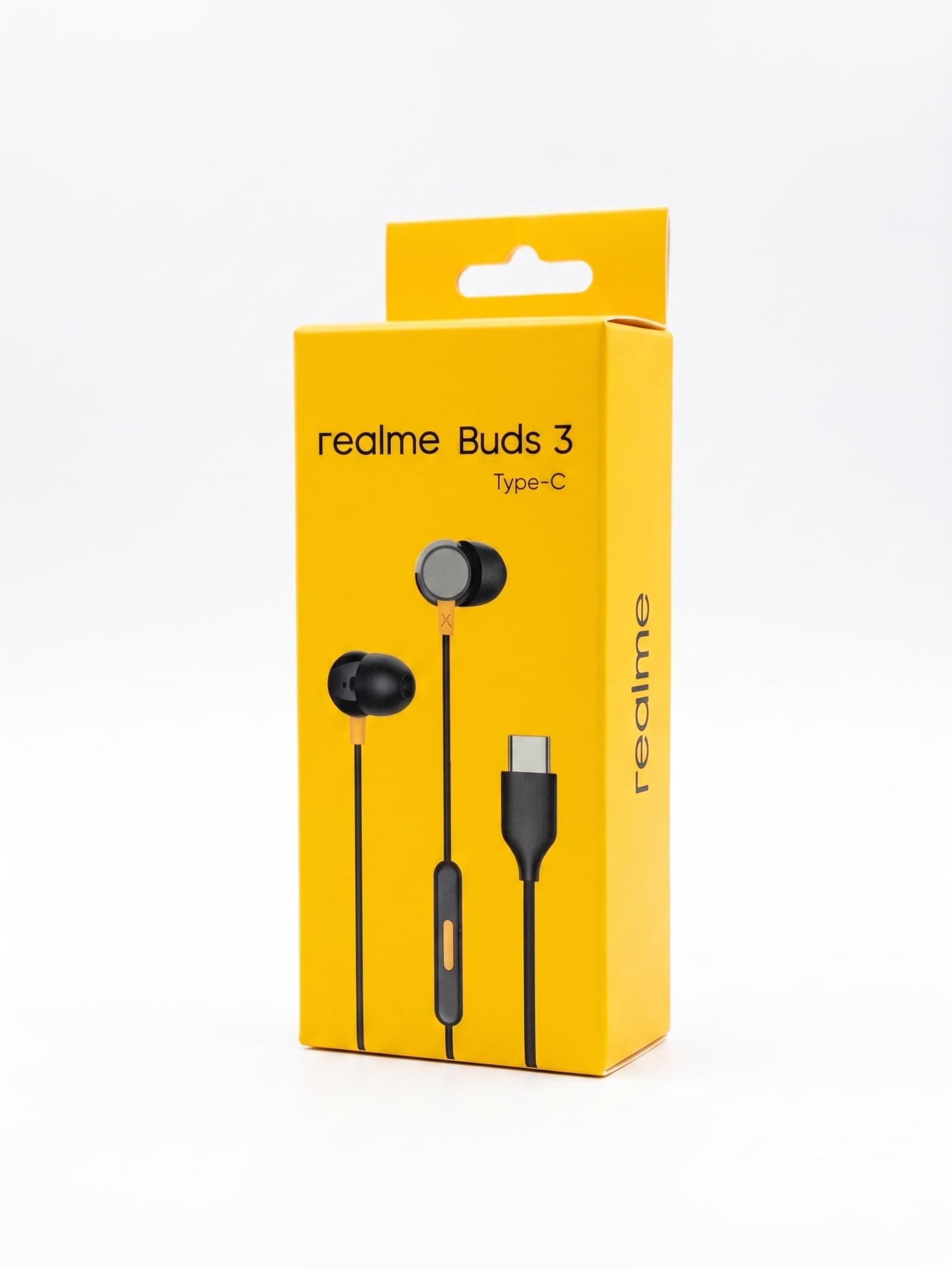 [Original] Real me Buds 3 Type-C Wired Earphones - Heavy Bass In-Ear Headphones with HD Mic for Real me GT Neo 6, 12x, 11 Pro+, Narzo 60 - Tangle-Free...