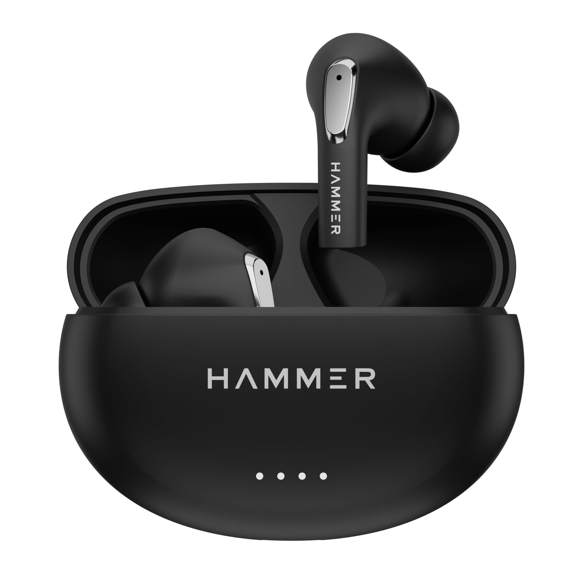 HAMMER Mini Pods True Wireless Earbuds with Upto 20H Playtime, Bluetooth V5.3, Type-C Charging, Touch Controls, Ipx5, Voice Assistant, Made in India (...