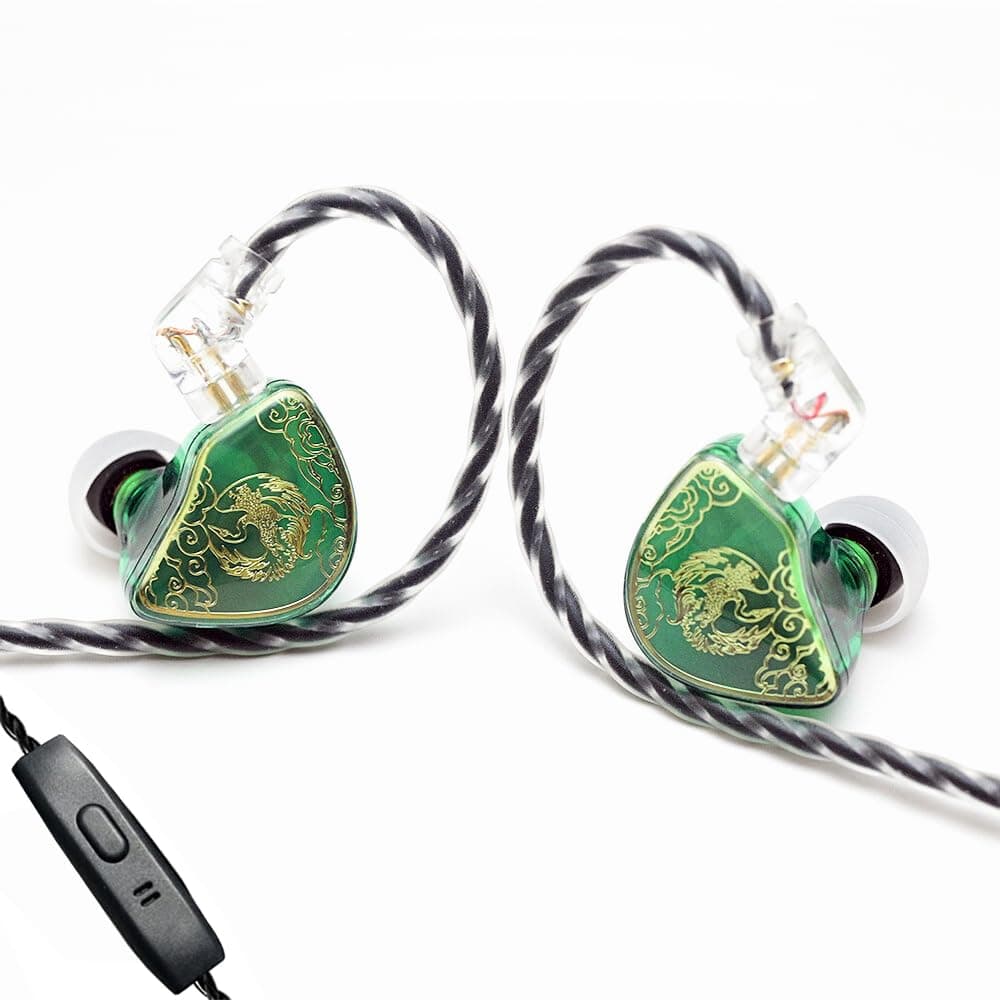 TANGZU WANER S.G Wired IEM Earphone with Mic, HiFi 10mm Dual Cavity Dynamic Driver, in Ear Monitor | Earbuds with 0.78mm 2 Pin 5N OFC Detachable Cable