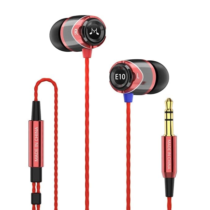 SoundMagic E 10 in-Ear Headphone with Mic (Red)