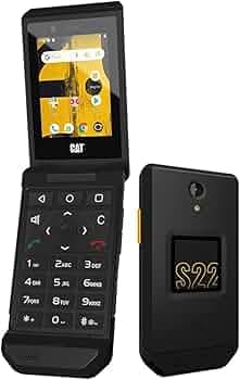 Cat S22 Flip 16GB Touchscreen, Android 11 IP68 Water Resistant, 4G LTE Black