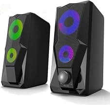 Live Tech SP12 2.0 Multimedia Speaker with Aux Connectivity,USB Powered and Volume Control (Big Size)