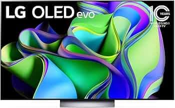 LG Evo C3 164cm (65 Inches) 4K Ultra HD Smart OLED TV OLED65C3PSA (Black)