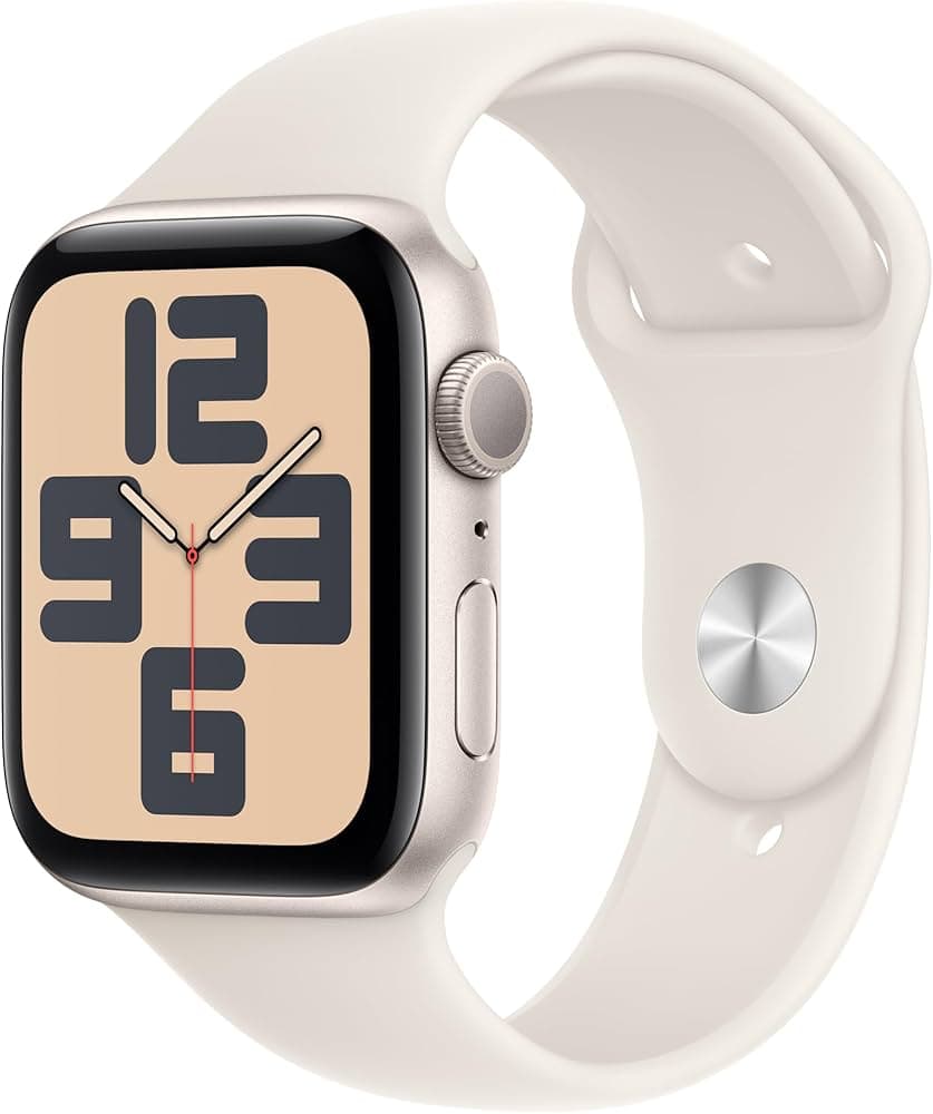 Apple Watch SE (2nd Gen, 2023) [GPS 44mm] Smartwatch with Aluminum Case with Starlight Sport Band. Fitness & Sleep Tracker, Crash Detection, Heart Rat...