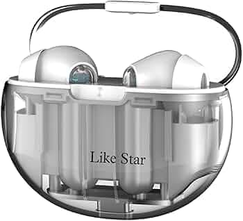 Like Star Butterfly TWS-Wireless Earphone, Bluetooth Earbuds with Transparent Design, 30 Hr Playtime with Fast Charging, Bluetooth 5.3 + ENC, 13mm HD ...