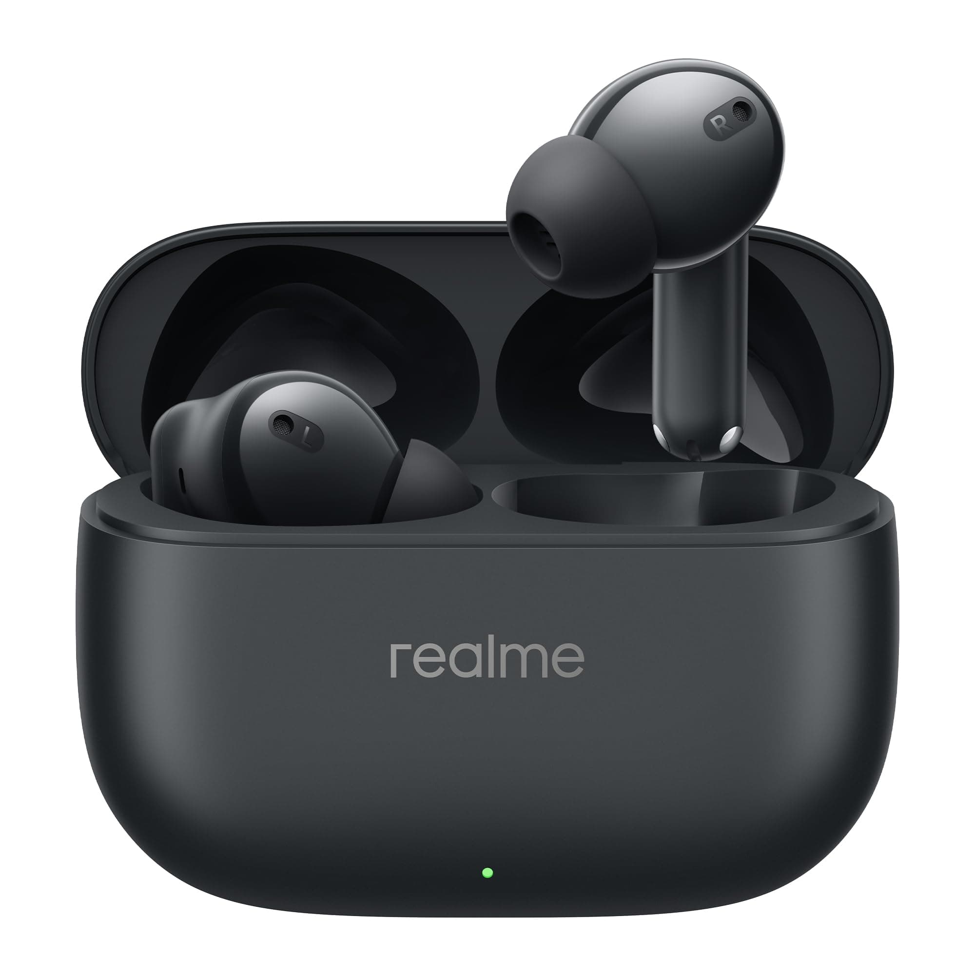 realme Buds T310 with 12.4mm Driver, 30dB ANC, 360 Spatial Audio and 40 Hours Playback Bluetooth Headset (True Wireless) (Vibrant Black)