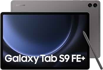(Refurbished) Samsung Galaxy Tab S9 FE+ 31.50 cm (12.4 inch) Display, RAM 8 GB, ROM 128 GB Expandable, S Pen in-Box, WiFi+5G, IP68 Tablet, Gray