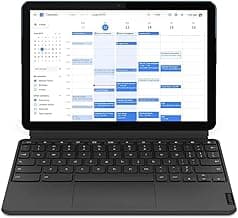 (Renewed) Lenovo Ideapad Duet Chromebook Tablet (10.1 inch, 4 GB, 128 GB, Wi-Fi Only), Ice Blue, Iron Grey