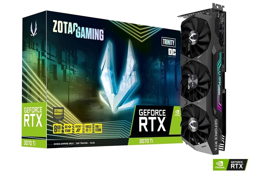 ZOTAC Gaming GeForce RTX™ 3070 Ti Trinity OC 8GB GDDR6X 256-bit 19 Gbps PCIE 4.0 Gaming Graphics Card, IceStorm 2.0 Advanced Cooling, Spectra 2.0 RGB 