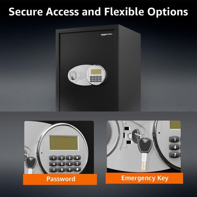 Amazon Basics Digital Safe With Keypad | Metal Safe Locker w… | Price ...