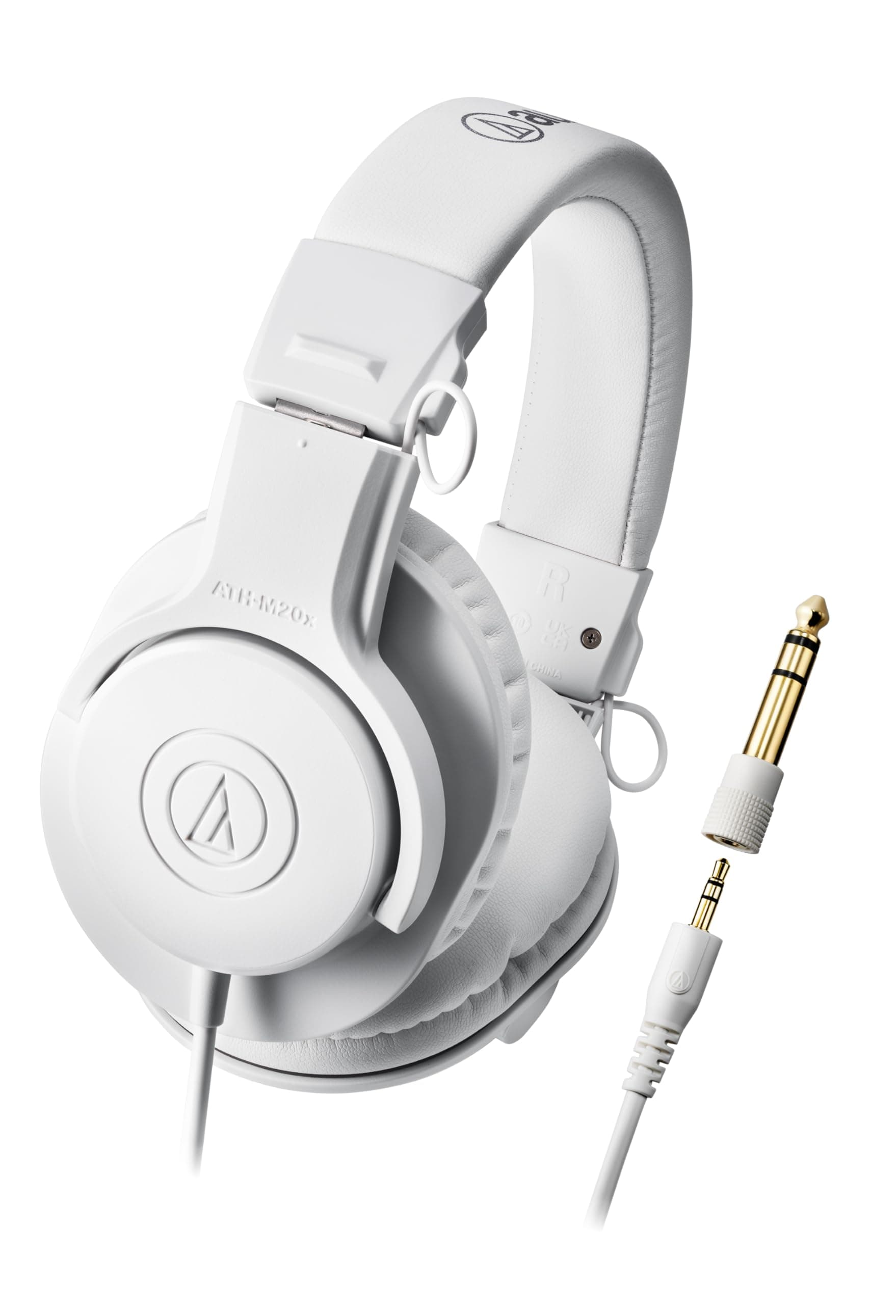 Audio-Technica ATH-M20x W Over Ear Headphones | Professional Studio Wired Headphones for Tracking & Mixing | Over The Ear Head Phones with Enhanced Ba...