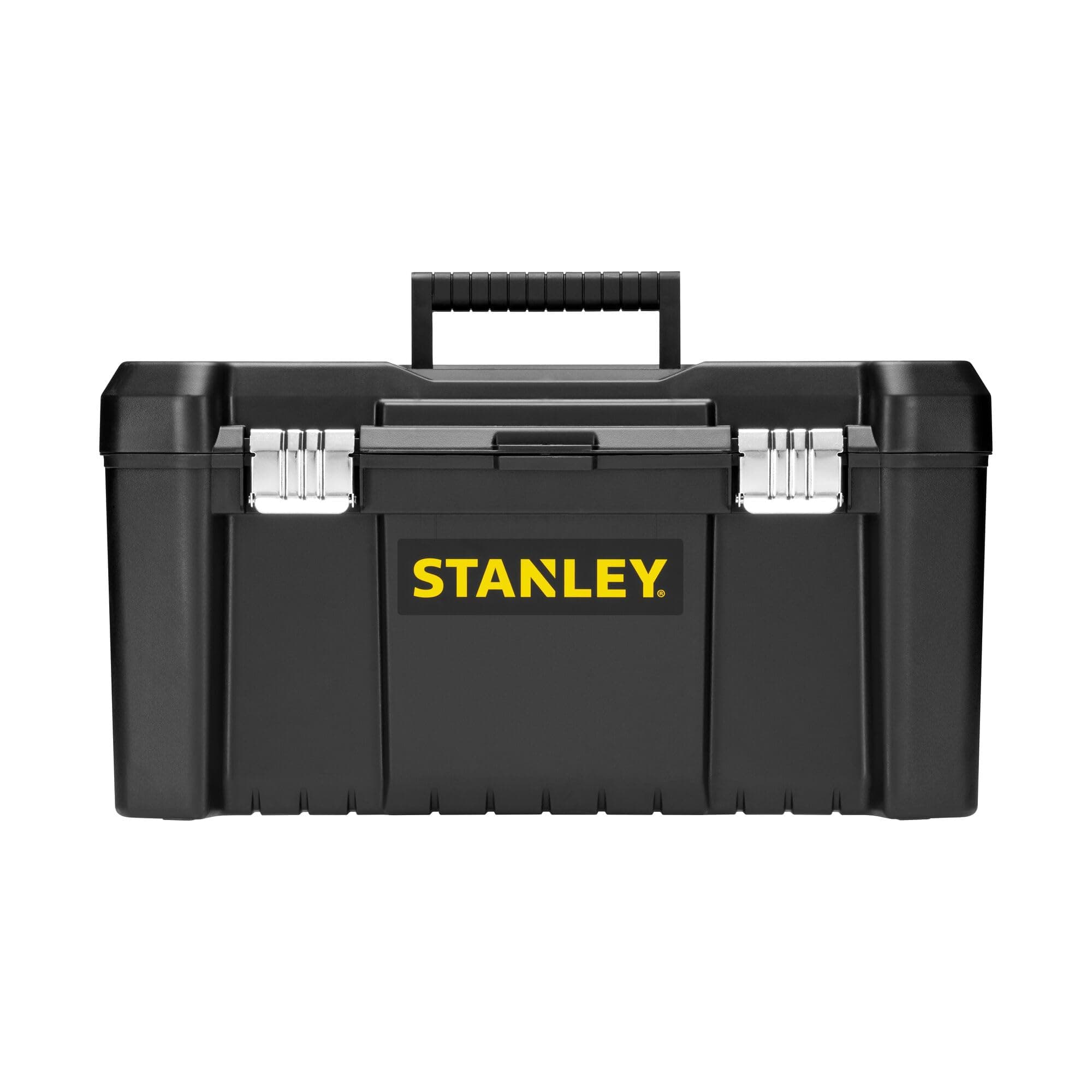 STANLEY STST1-75521 19'' Essential Tool Box with Metal Latch (Black and Yellow)