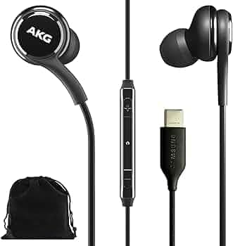 Samsung AKG Earbuds Original USB Type C in-Ear Earbud Headphones with Remote & Mic for Galaxy A53 5G, S22, S21 FE, S20 Ultra, Note 10, Note 10+, S10 P...