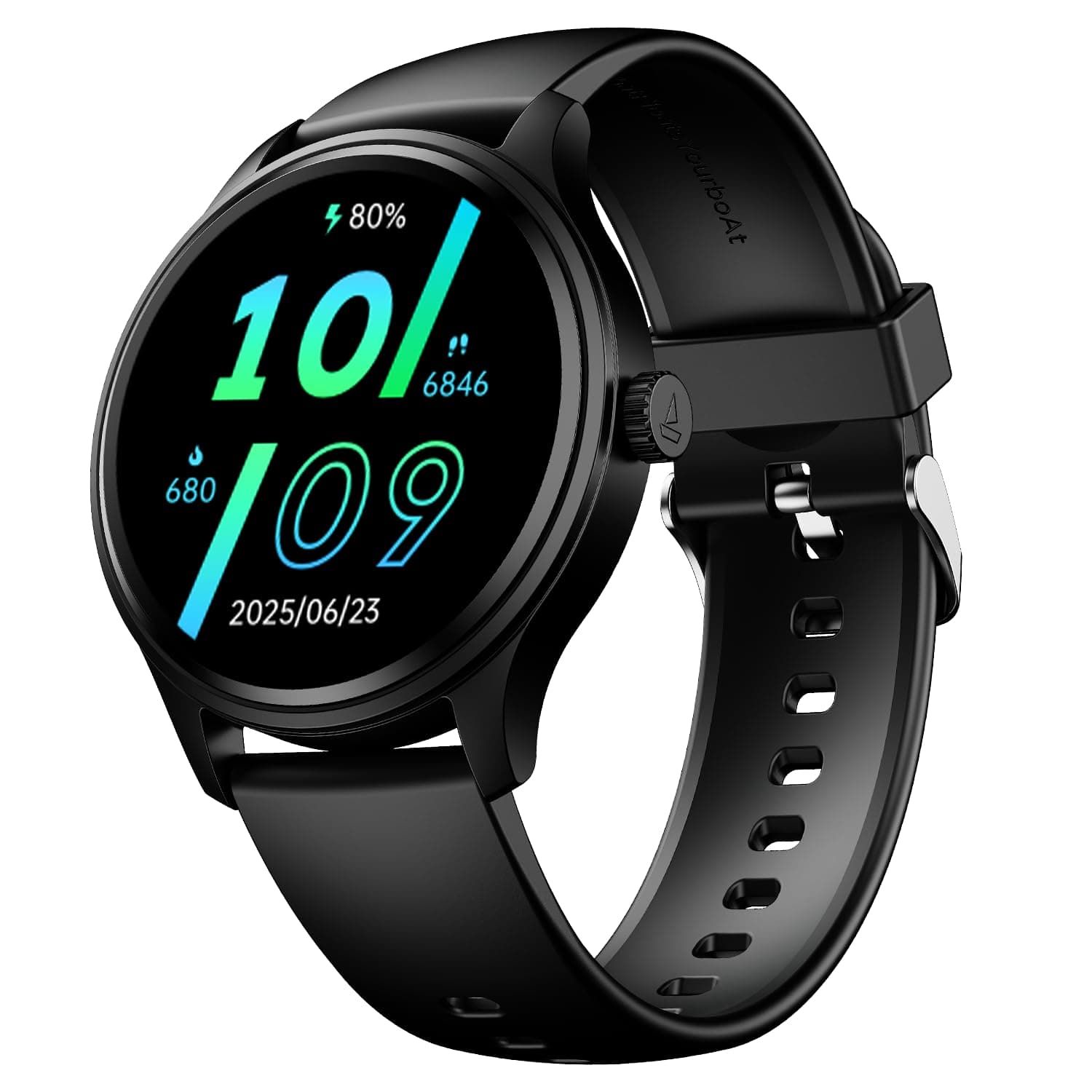 Boat Lunar Discovery Neo, 1.39" (3.5 cm) Round HD Display, Premium Metallic Finish, Animated Watchfaces, 100+ Sports Mode, Bluetooth Calling, Smart Wa...
