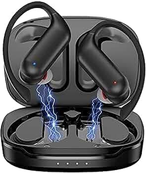 EDYELL Upgraded C13 True Wireless Earbuds with Ear Hook/Earphones/in-Ear TWS Stereo Earphones with Bluetooth V5.3, Earbuds Touch Control, IPX7 Waterpr...