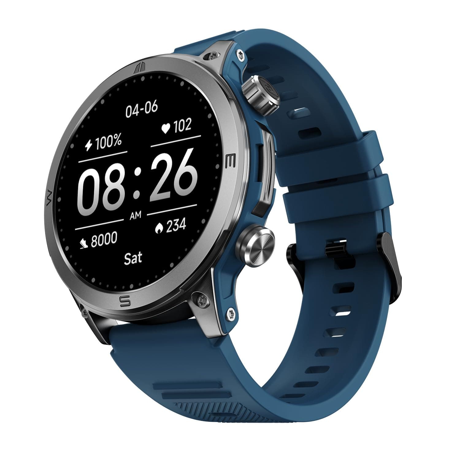 Noise Newly Launched Endeavour Sturdy Design 1.46" AMOLED Display Smart Watch, BT Calling, SoS Technology, Rapid Health & 100+ Sports Modes- (Teal Blu...