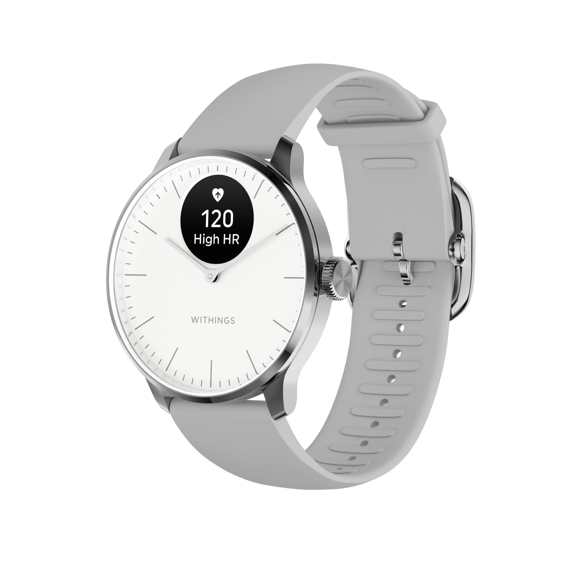 Withings ScanWatch Light - Hybrid Smartwatch, 24/7 Heart Monitoring, Activity Tracking, Cycle Tracking, Sleep Monitoring, Connected GPS, 30-Day Batter...