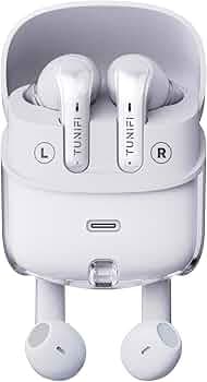 Tunifi Twain Wireless Noise Cancelling Earbuds with 28 Hours Playback Bluetooth Earphones, Quad Mic with ENC, Exclusive Edition for Couples, Bluetooth...
