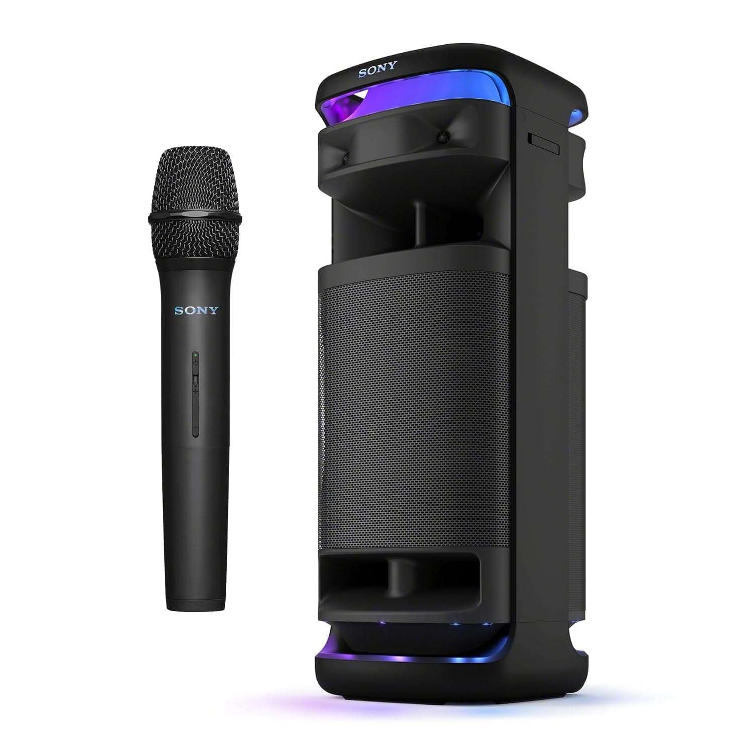 Sony ULT Tower 10 Party Speaker with ULT button(2 Modes) for Massive Bass and Powerful Sound, 360 Sound & Party Lights, Wireless Mic for Karaoke, Blue...