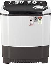LG 8.5 Kg 5 Star Semi-Automatic Top Loading Washing Machine (P8535SGMZ, Dark Gray, Roller Jet Pulsator), Large
