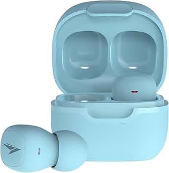 (Refurbished) MOZU Flexibuds X Most Comfortable Nano Earbuds Light Weight Bt 5.3 Touch HeavyBass Noise Isolation Ipx4 True Wireless (Sky Blue)