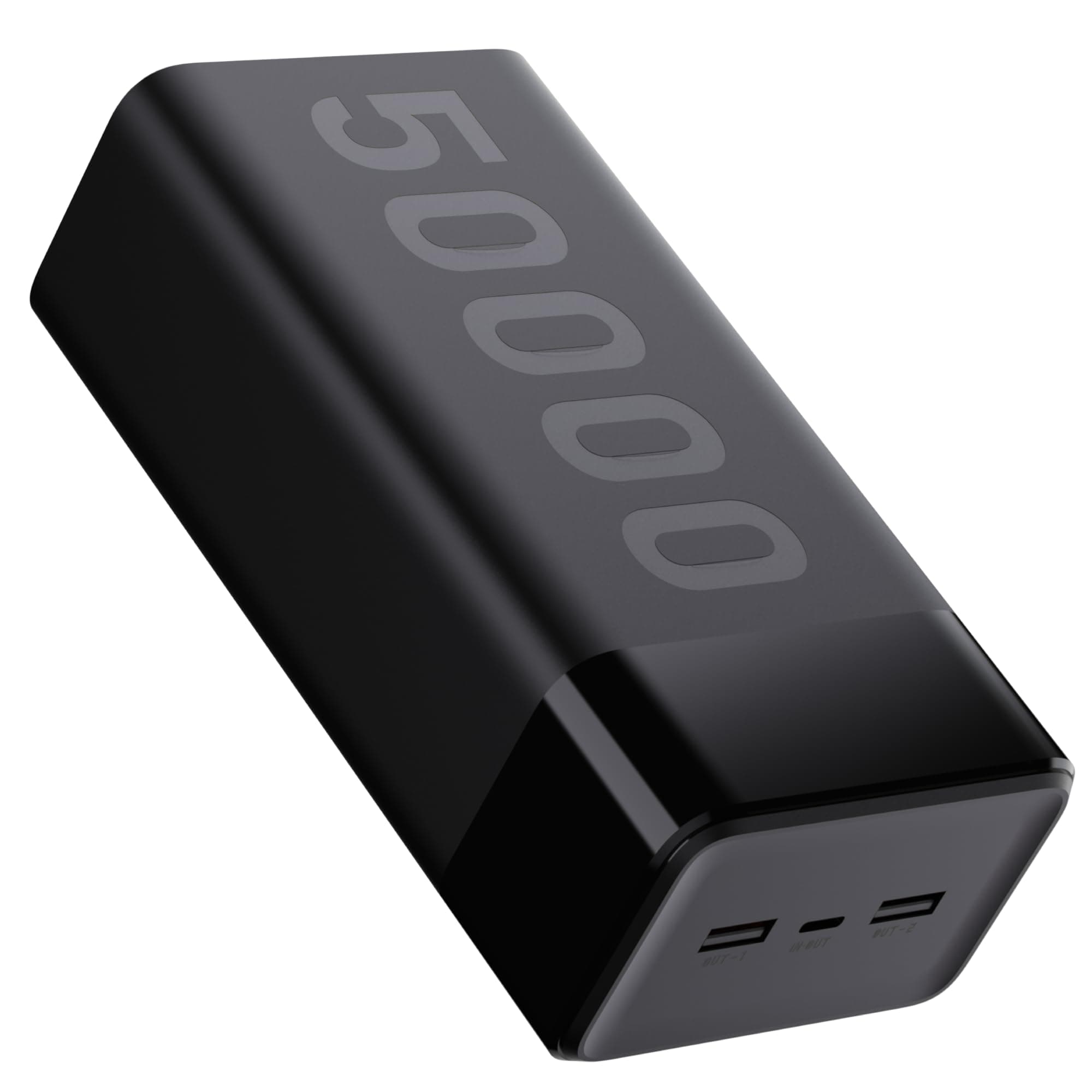 Ambrane Stylo Max 50K 50000 mAh Polymer Powerbank with 20 W Black
