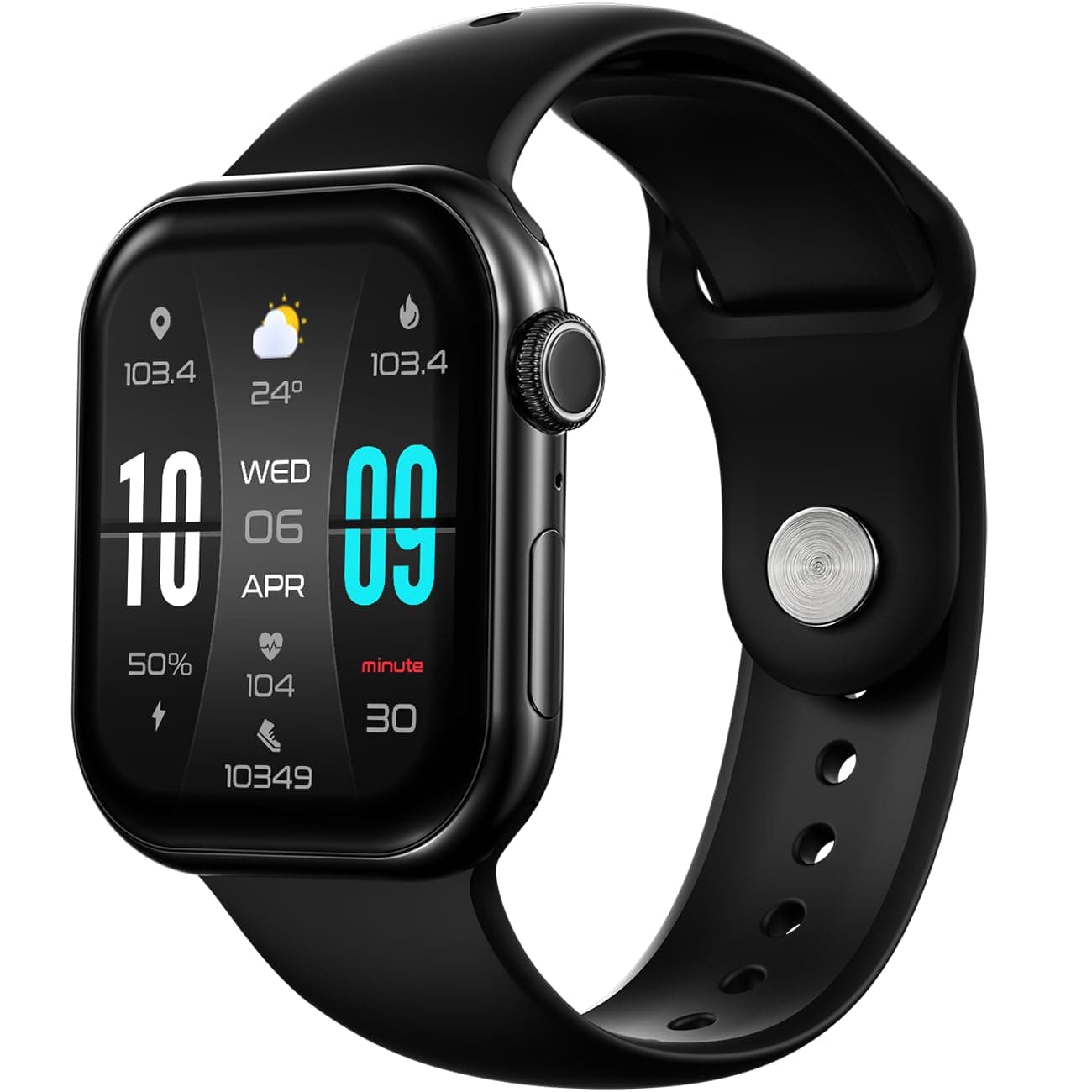 Fire-Boltt Ring X Smartwatch 2.01 Display with Always On Display, Bluetooth Calling, Wireless Charging, AI Voice Assistant, 100+ Sports Modes, Health ...