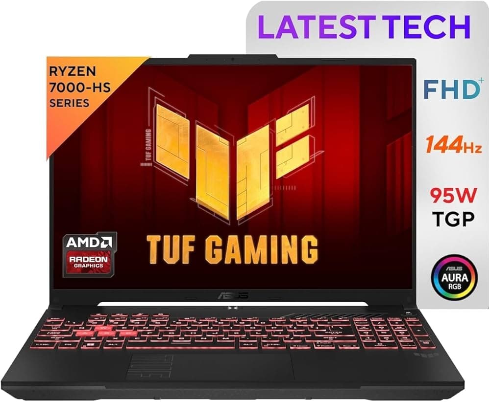 ASUS TUF Gaming A16 Advantage Edition, 16" FHD+ 144Hz 300nits, AMD Ryzen 7 7435HS Processor, Gaming Laptop (16GB RAM/512GB SSD/AMD Radeon RX 7600S/Win...