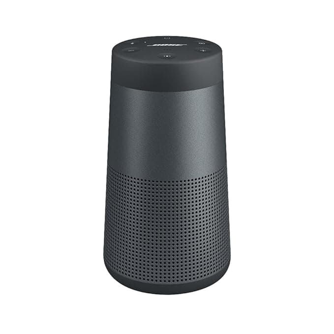 Bose SoundLink Revolve, Portable Bluetooth Speaker (with 360 Wireless Surround Sound), Triple Black Speakers