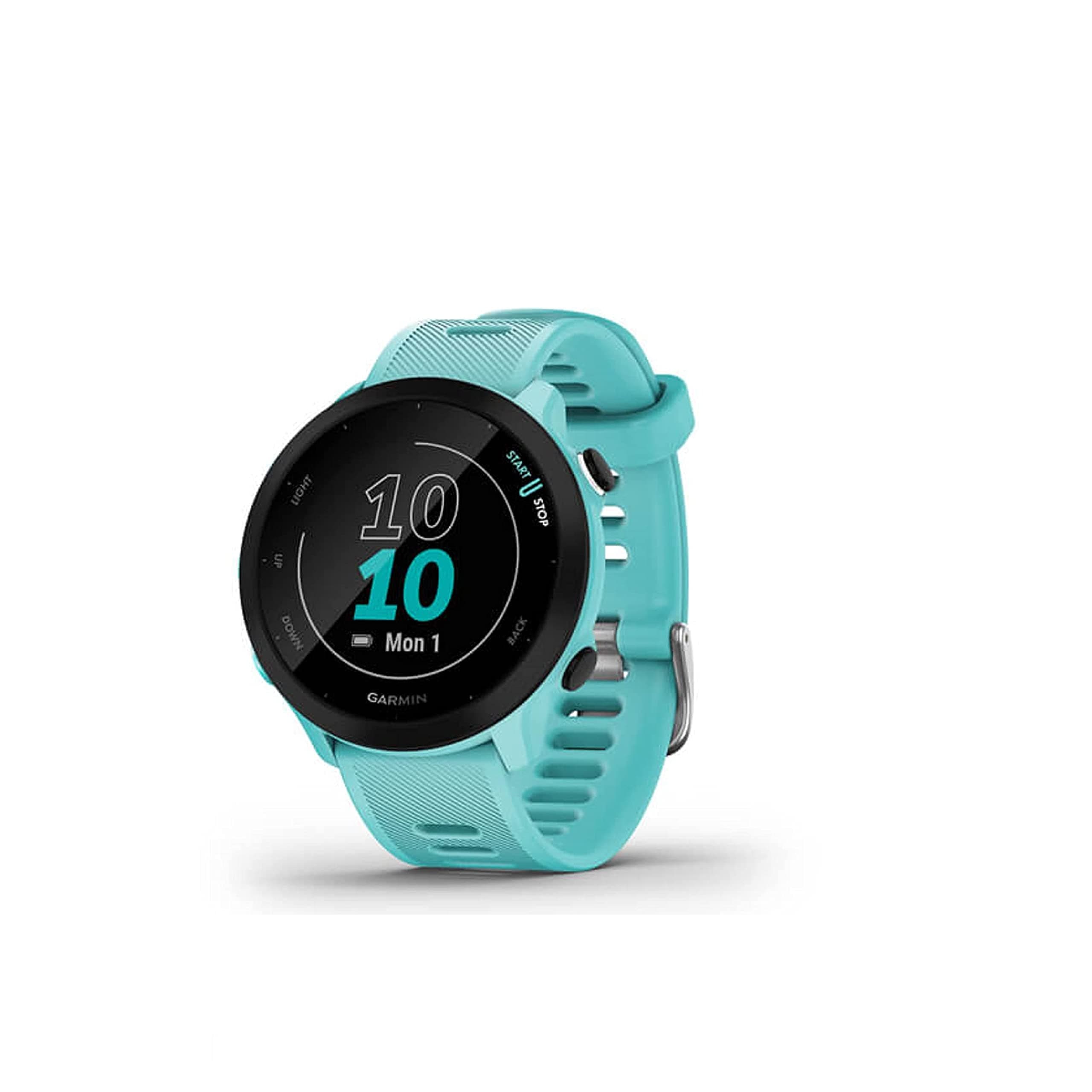 Garmin Forerunner 55, GPS Running Watch with Daily Suggested Workouts, Up to 2 Weeks of Battery Life (Aqua)