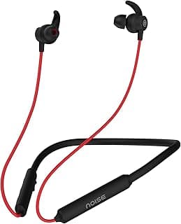 Noise Tune Active Bluetooth Wireless Headset with Upto 10 Hour Playtime, IPX5 Water Resistant, 10mm Dynamic Drivers for Great Wireless Sound (Hot Red)