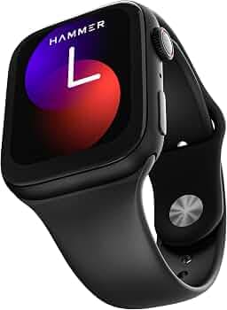(Refurbished) Hammer Ace 3.0 Bluetooth Calling Smart Watch with Largest 1.85" IPS Display, Dual Mode, Spo2, Heart Rate, Strong Metallic Body & Skin Fr...