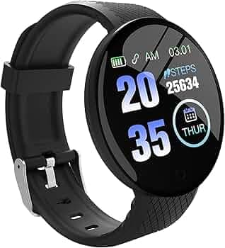 JOKIN Fitness Band for Men Women D18 Bluetooth Activity Trackers Wirst Sport Watch (Free Size) (Black Strap)