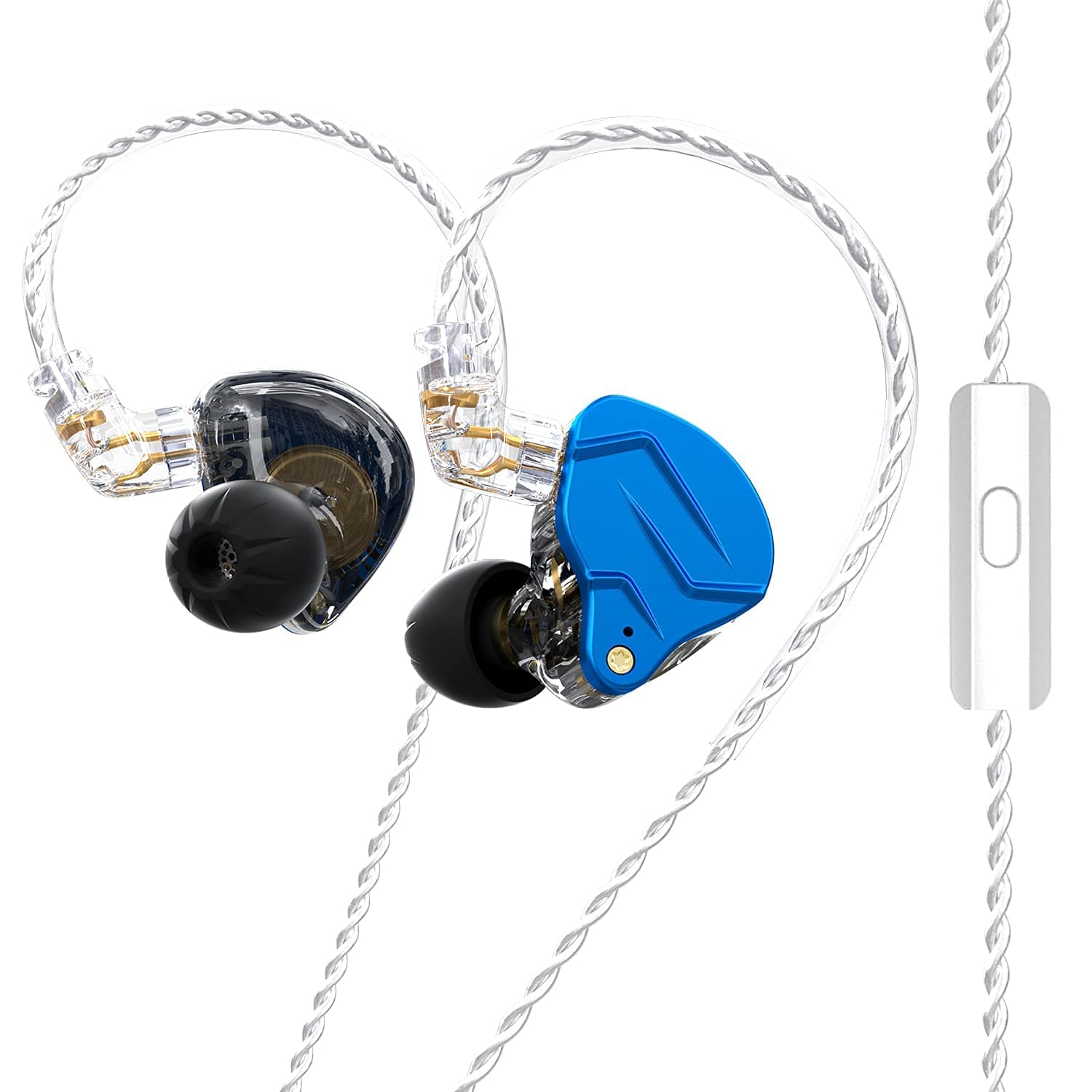 KZ ZSN Pro Hifi in Ear Monitor Earbuds HIFI Stereo Bass Sound IEM Headphones Noise Cancelling Earphone 0.75mm 2pins Detachable Cable for Cell Phone An
