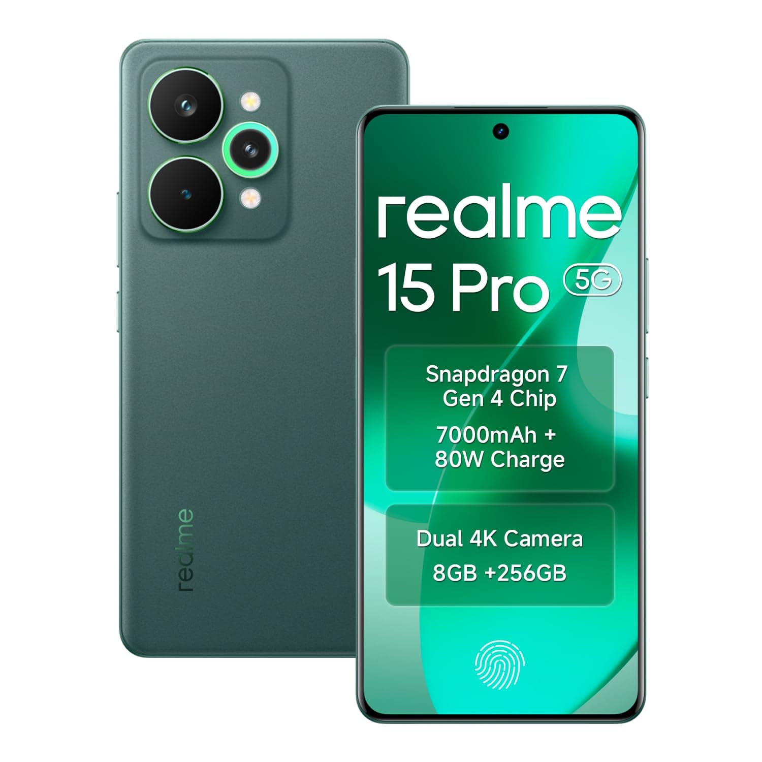 realme 15 pro 5G Smartphone 8GB RAM 256GB ROM Snapdragon 7 Gen 4, 6.8 Inch Display 144Hz, 7000mAh Battery 80W Fast Charge IP69 Waterproof 4K AI Camera...